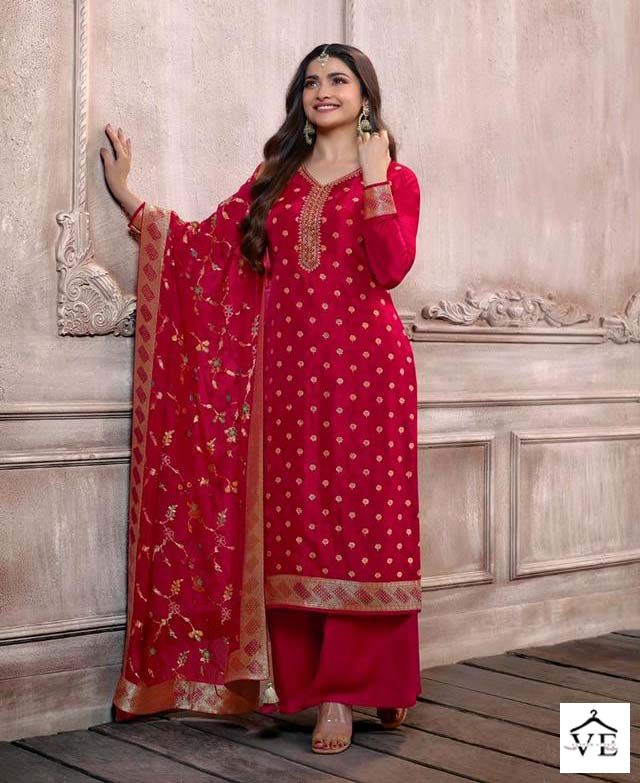 Vinay Fashion Zardosi Vol 6 Dola Jacquard Wholesale Designer Salwar Suit Catalog — Wholesale Salwar Suits, MPA wholesale from Surat - Gallery Image 6