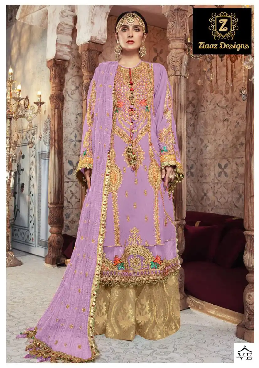 Ziaaz Z Series Vol 5 Organza Wholesale Pakistani Suit Catalog — Wholesale Salwar Suits, MPA wholesale from Surat - Gallery Image 2
