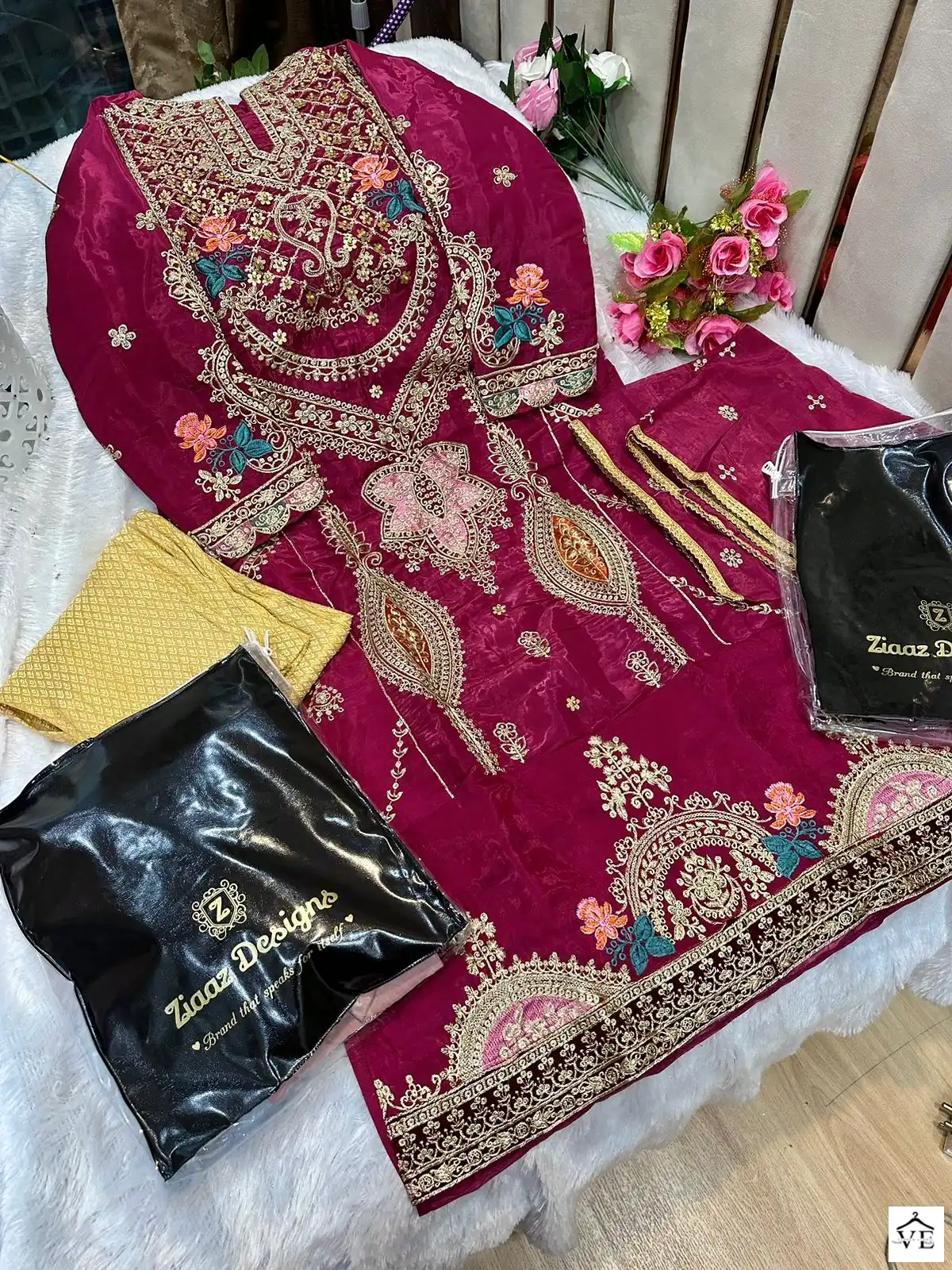 Ziaaz Z Series Vol 5 Organza Wholesale Pakistani Suit Catalog — Wholesale Salwar Suits, MPA wholesale from Surat - Gallery Image 6
