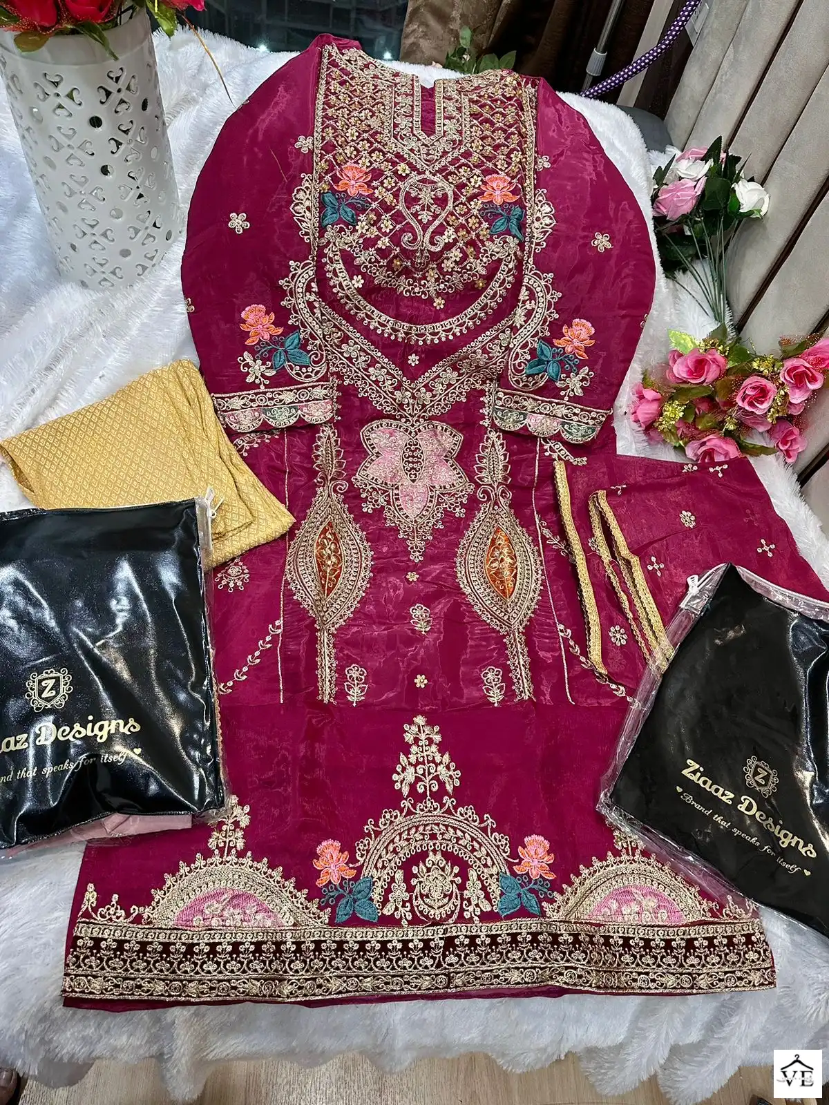 Ziaaz Z Series Vol 5 Organza Wholesale Pakistani Suit Catalog — Wholesale Salwar Suits, MPA wholesale from Surat - Gallery Image 7