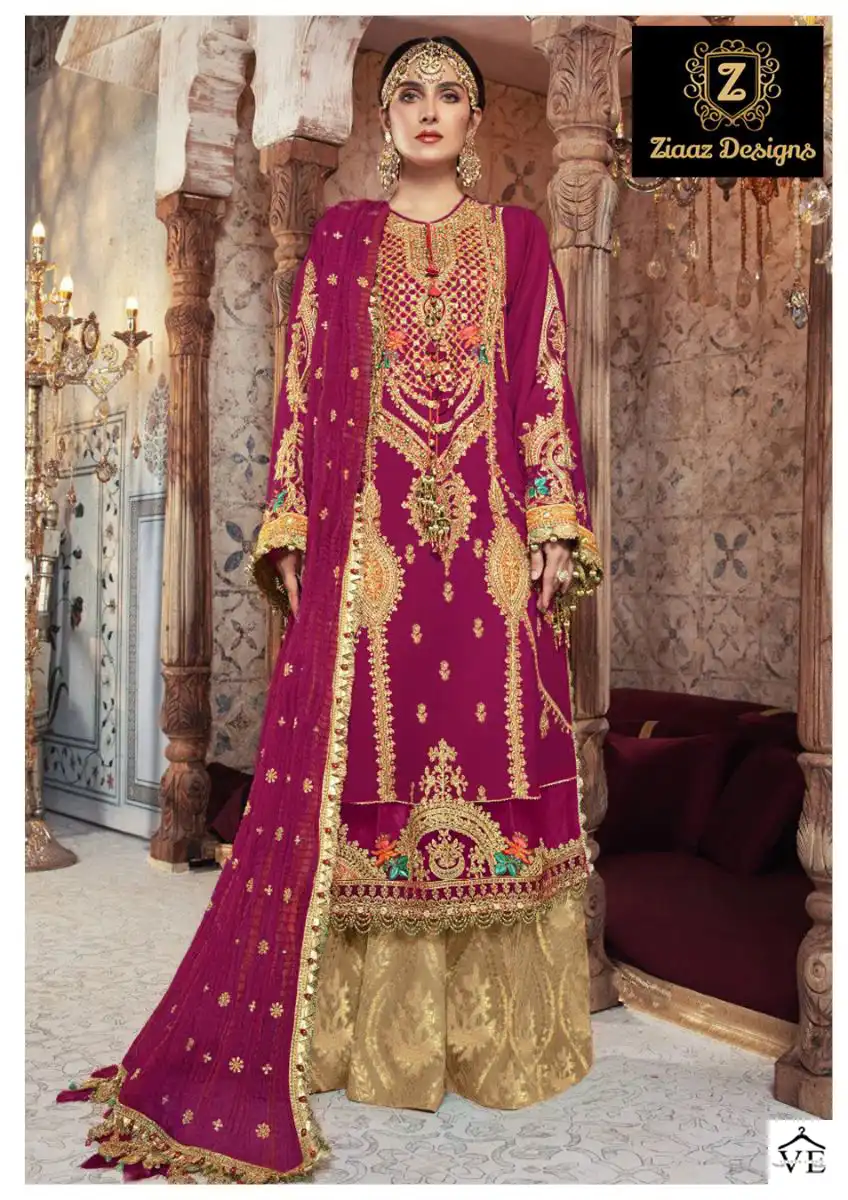 Ziaaz Z Series Vol 5 Organza Wholesale Pakistani Suit Catalog — Wholesale Salwar Suits, MPA wholesale from Surat - Gallery Image 3