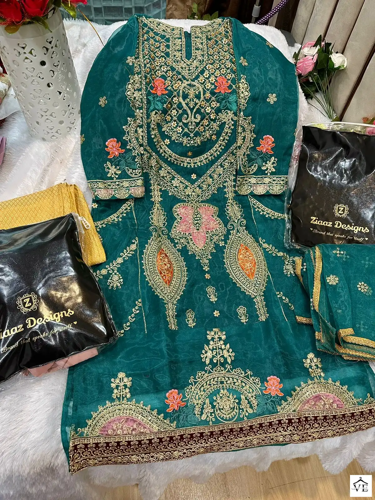Ziaaz Z Series Vol 5 Organza Wholesale Pakistani Suit Catalog — Wholesale Salwar Suits, MPA wholesale from Surat - Gallery Image 14