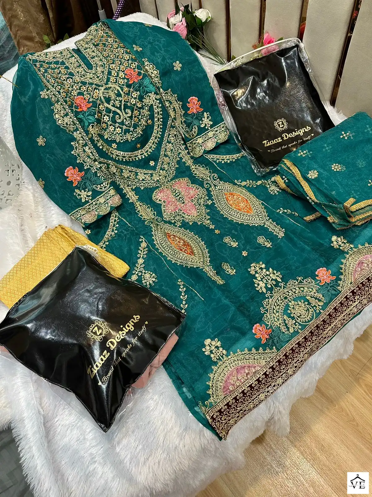 Ziaaz Z Series Vol 5 Organza Wholesale Pakistani Suit Catalog — Wholesale Salwar Suits, MPA wholesale from Surat - Gallery Image 15