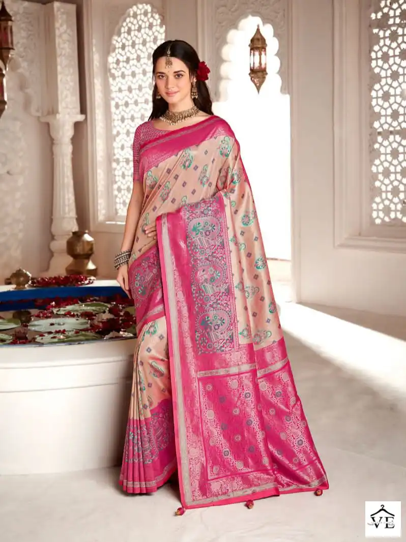 Krishna Gokul Royal Silk Wholesale Traditional Saree Catalog — Wholesale Sarees, MPA wholesale from Surat - Gallery Image 8