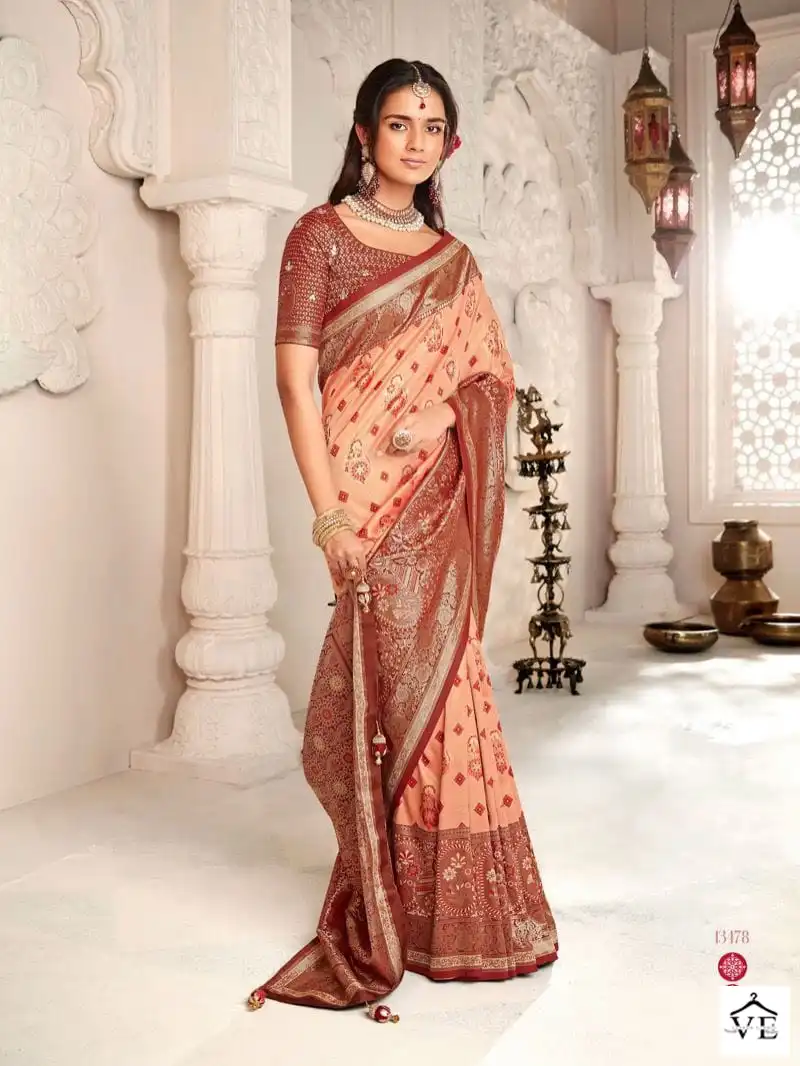 Krishna Gokul Royal Silk Wholesale Traditional Saree Catalog — Wholesale Sarees, MPA wholesale from Surat - Gallery Image 10