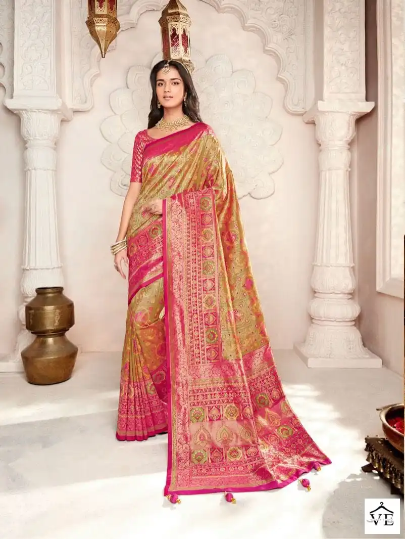 Krishna Gokul Royal Silk Wholesale Traditional Saree Catalog — Wholesale Sarees, MPA wholesale from Surat - Gallery Image 14