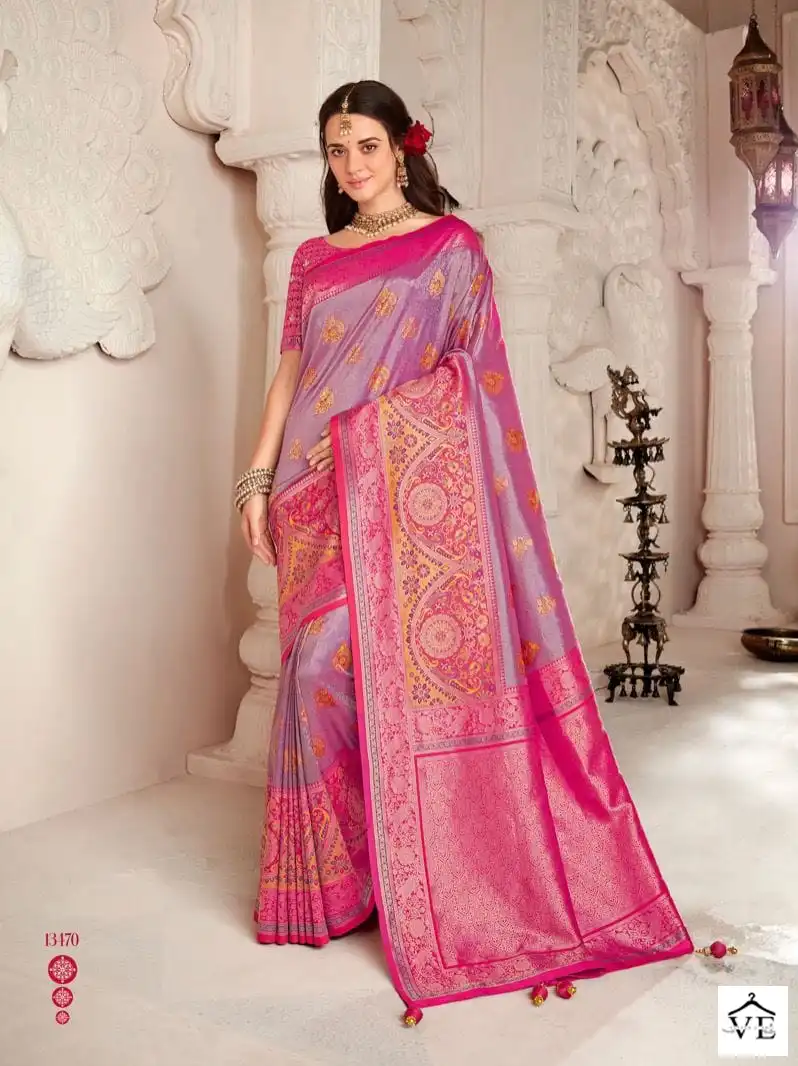 Krishna Gokul Royal Silk Wholesale Traditional Saree Catalog — Wholesale Sarees, MPA wholesale from Surat - Gallery Image 3