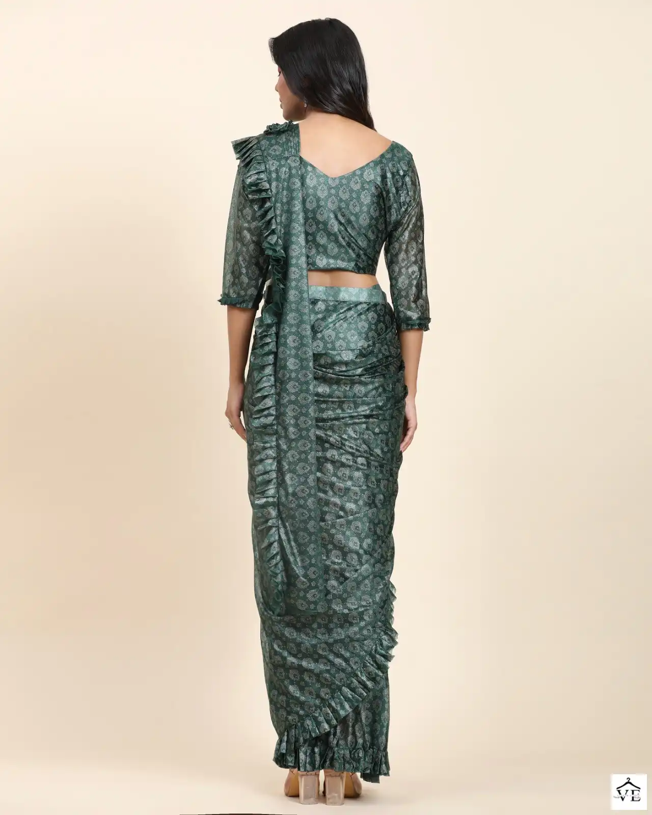 Amoha 101012 Fancy Fabric Wholesale Ready To Wear Saree Catalog - Image 8