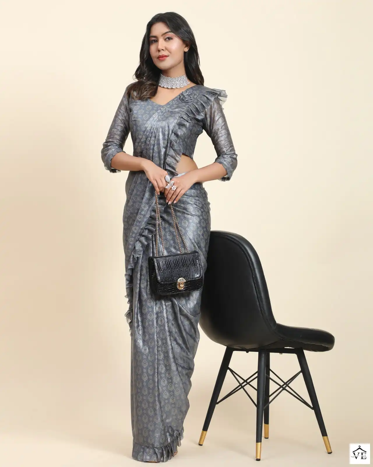 Amoha 101012 Fancy Fabric Wholesale Ready To Wear Saree Catalog - Image 11