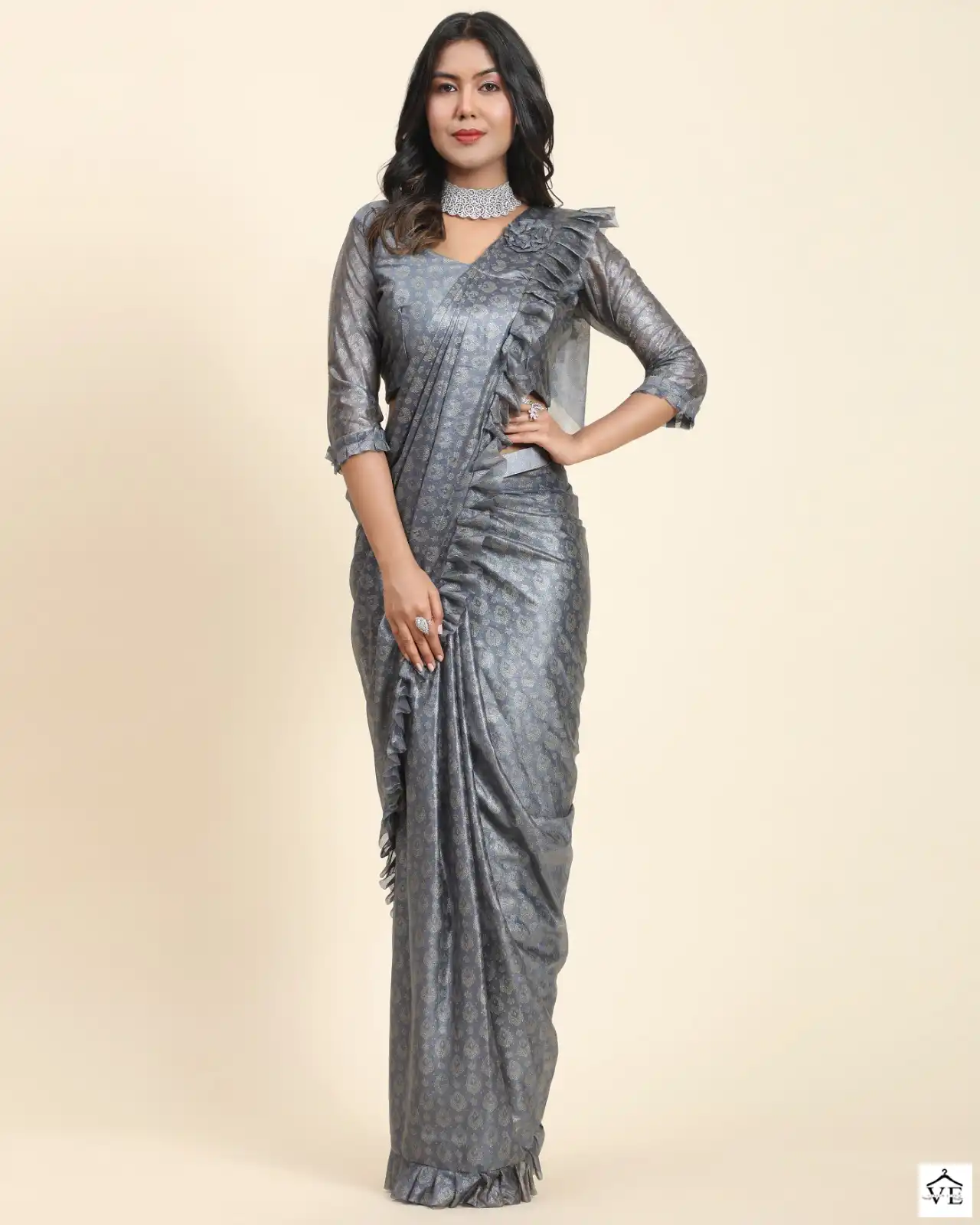 Amoha 101012 Fancy Fabric Wholesale Ready To Wear Saree Catalog - Image 13