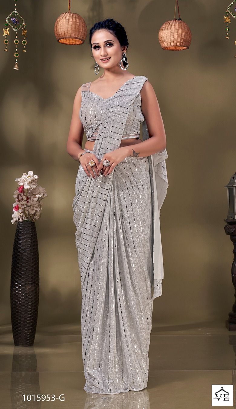 Amoha 101015 Imported Bonded Wholesale Readymade Sarees Catalog - Image 3