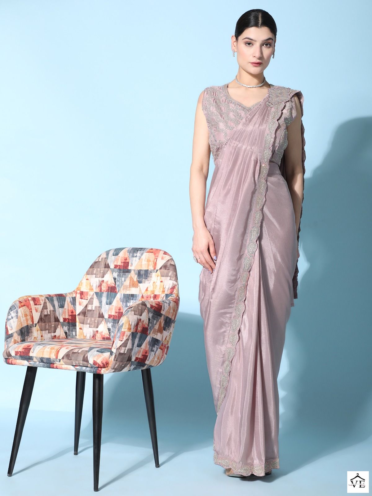 Vardan Ethnic 243 Silk Satin Wholesale Readymade Sarees Catalog - Image 4