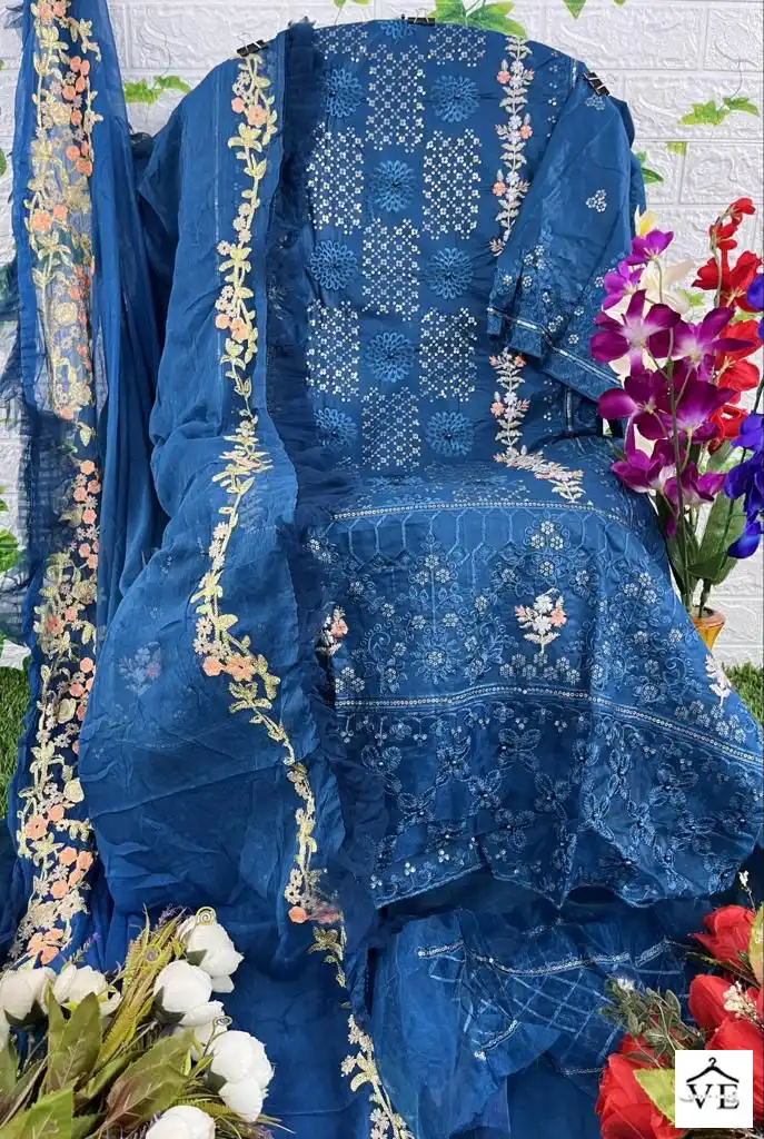 Hoor Tex 25001 Cotton Wholesale Pakistani Suit Catalog — Wholesale Salwar Suits, MPA wholesale from Surat - Gallery Image 8