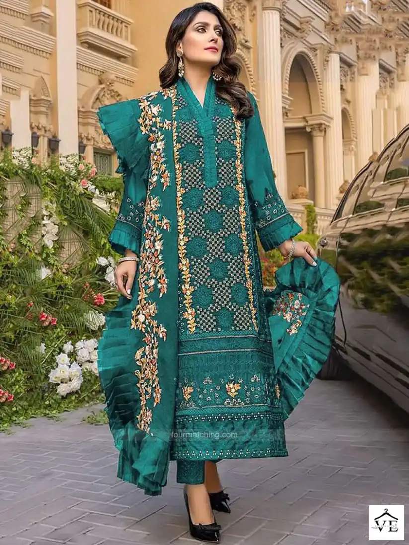 Hoor Tex 25001 Cotton Wholesale Pakistani Suit Catalog — Wholesale Salwar Suits, MPA wholesale from Surat - Gallery Image 2