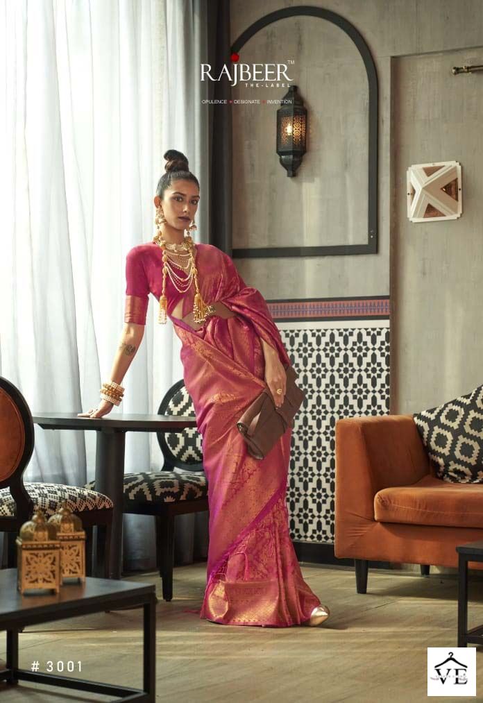 Rajbeer 3000 Series Silk Wholesale Sarees Catalog — Wholesale Sarees, MPA wholesale from Surat — view 3
