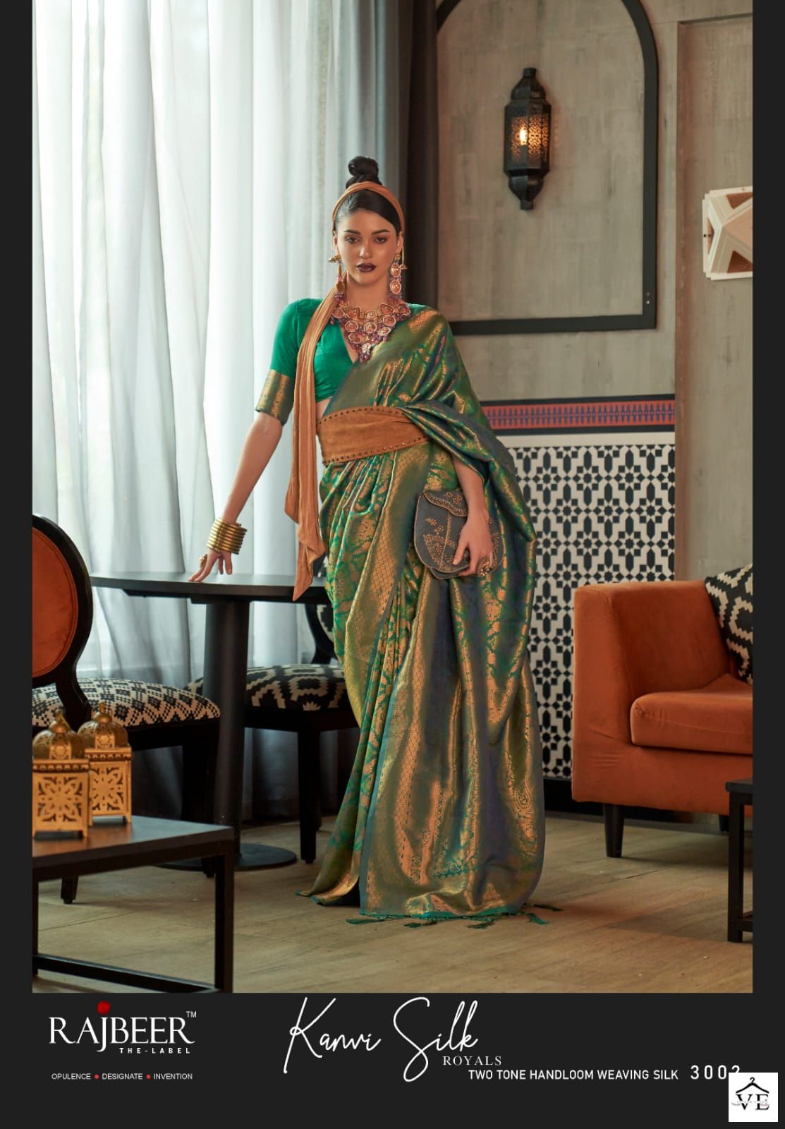 Rajbeer 3000 Series Silk Wholesale Sarees Catalog — Wholesale Sarees, MPA wholesale from Surat — view 4