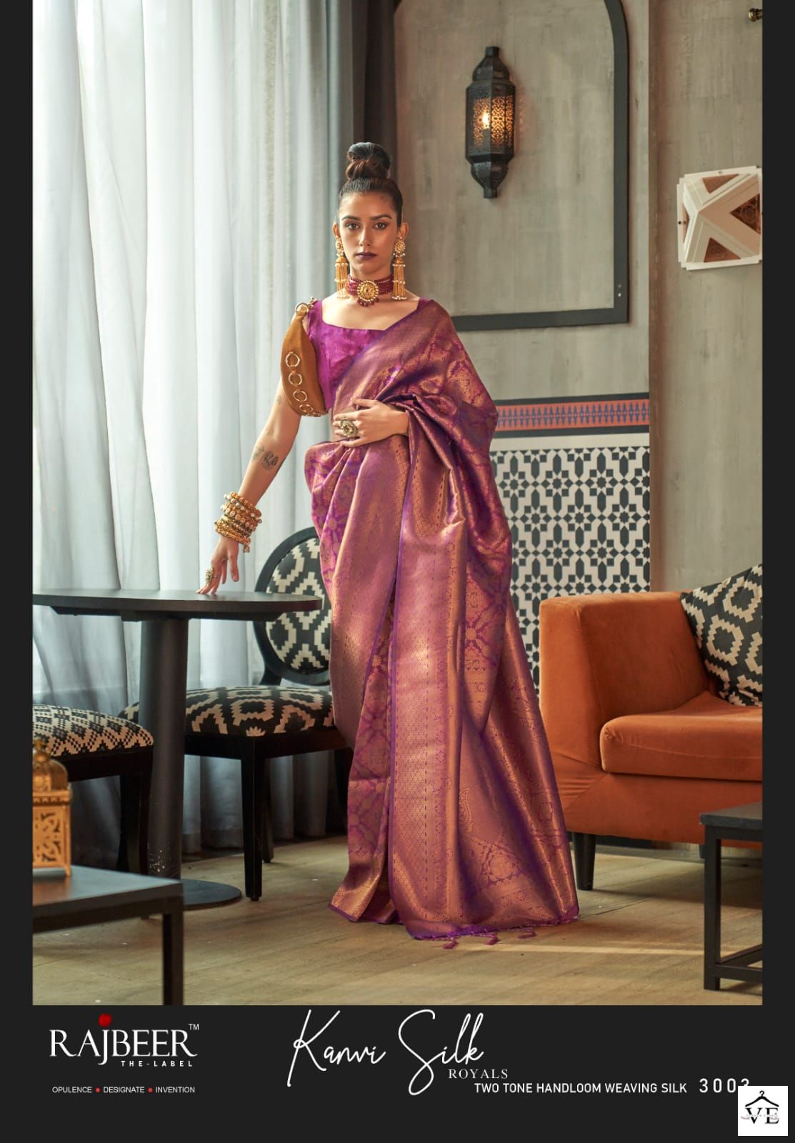 Rajbeer 3000 Series Silk Wholesale Sarees Catalog — Wholesale Sarees, MPA wholesale from Surat — view 6