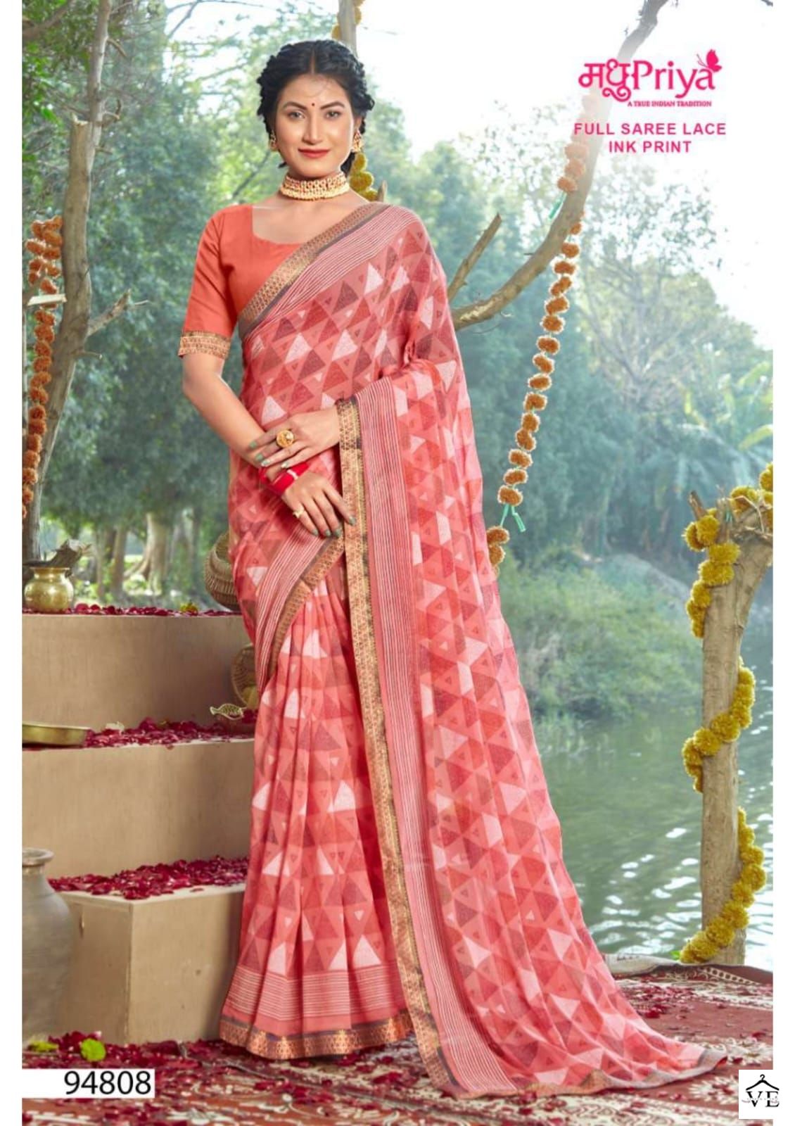 Madhupriya Aadhira 60 Gm Georgette Wholesale Sarees Catalog — Wholesale Sarees, MPA wholesale from Surat - Gallery Image 3