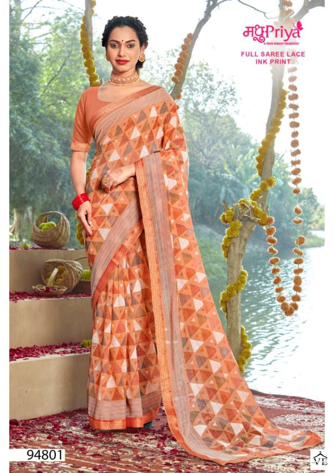 Madhupriya Aadhira 60 Gm Georgette Wholesale Sarees Catalog — Wholesale Sarees, MPA wholesale from Surat - Gallery Image 7