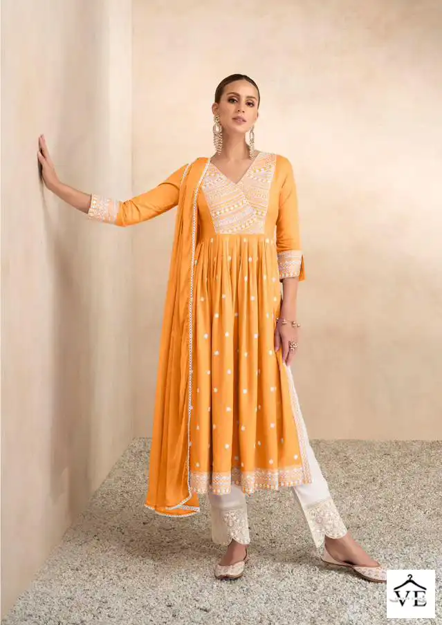 Vamika Aadhira Vol 4 Light Color Pure Rayon Viscos Wholesale Readymade Salwar Suit Catalog — Wholesale Salwar Suits, MPA wholesale from Surat - Gallery Image 2