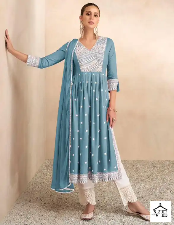 Vamika Aadhira Vol 4 Light Color Pure Rayon Viscos Wholesale Readymade Salwar Suit Catalog — Wholesale Salwar Suits, MPA wholesale from Surat — view 1