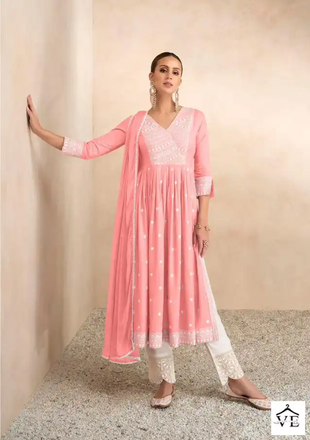 Vamika Aadhira Vol 4 Light Color Pure Rayon Viscos Wholesale Readymade Salwar Suit Catalog — Wholesale Salwar Suits, MPA wholesale from Surat - Gallery Image 4