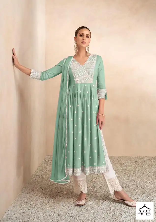 Vamika Aadhira Vol 4 Light Color Pure Rayon Viscos Wholesale Readymade Salwar Suit Catalog — Wholesale Salwar Suits, MPA wholesale from Surat - Gallery Image 5