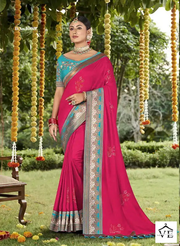 Vardan Ethnic Aakarshana Vichitra Blooming Wholesale Sarees Catalog
