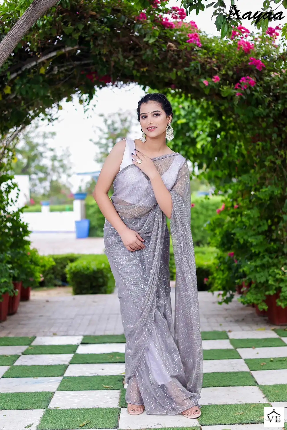 Aaya Aaradhna Vol-9 Heavy Natting Fabric Wholesale Party Wear Readymade Saree Catalog — Wholesale Sarees, MPA wholesale from Surat - Gallery Image 2
