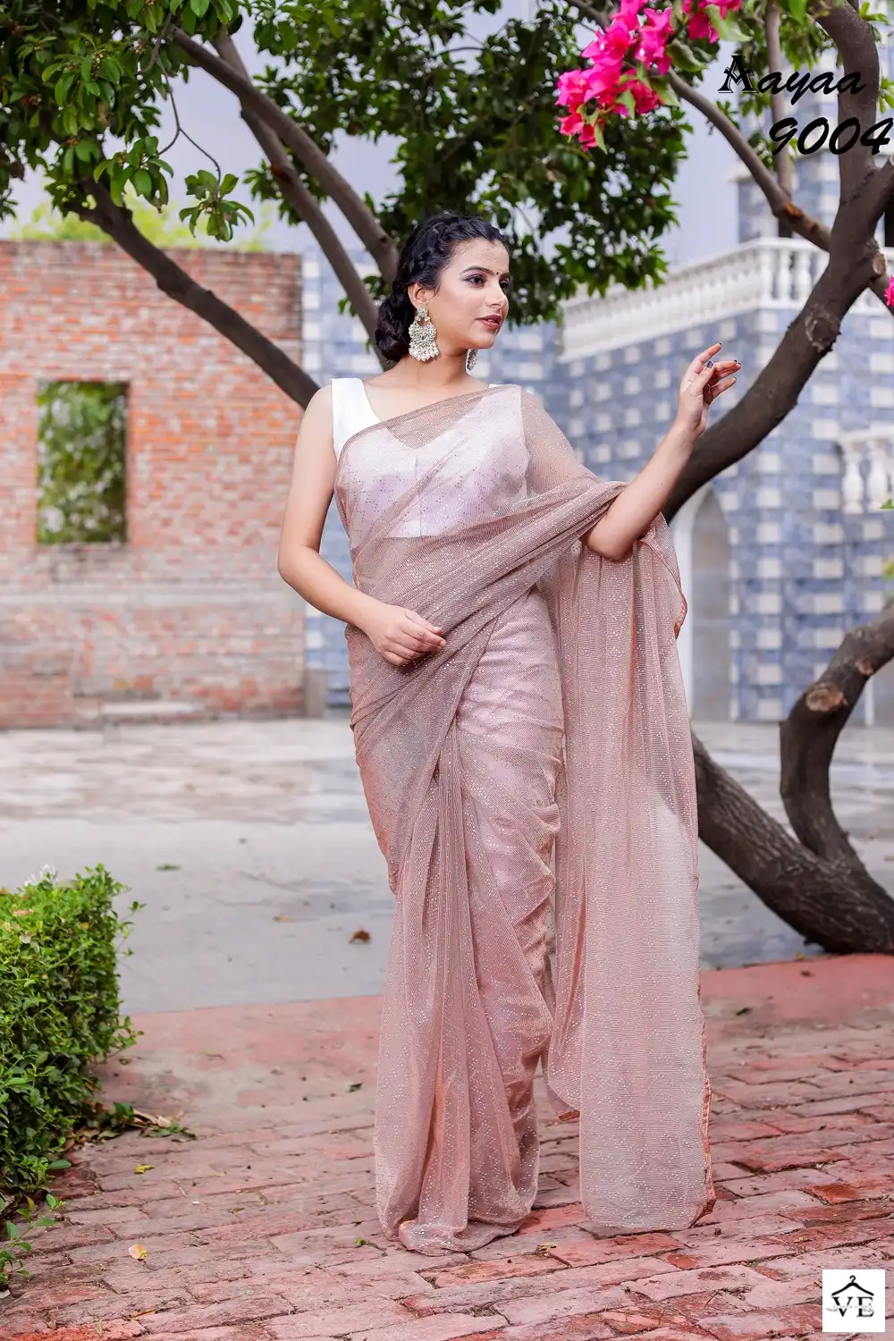 Aaya Aaradhna Vol-9 Heavy Natting Fabric Wholesale Party Wear Readymade Saree Catalog — Wholesale Sarees, MPA wholesale from Surat - Gallery Image 3