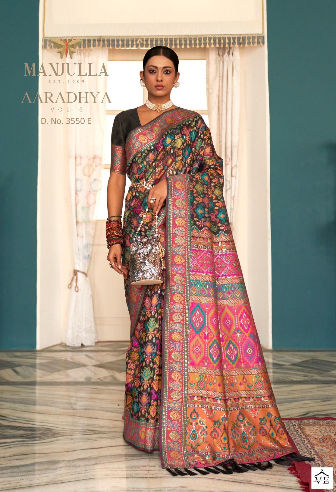 Manjulla Aaradhya Vol 5 Kashmiri Pashmina Wholesale Sarees Catalog — Wholesale Sarees, MPA wholesale from Surat - Gallery Image 3