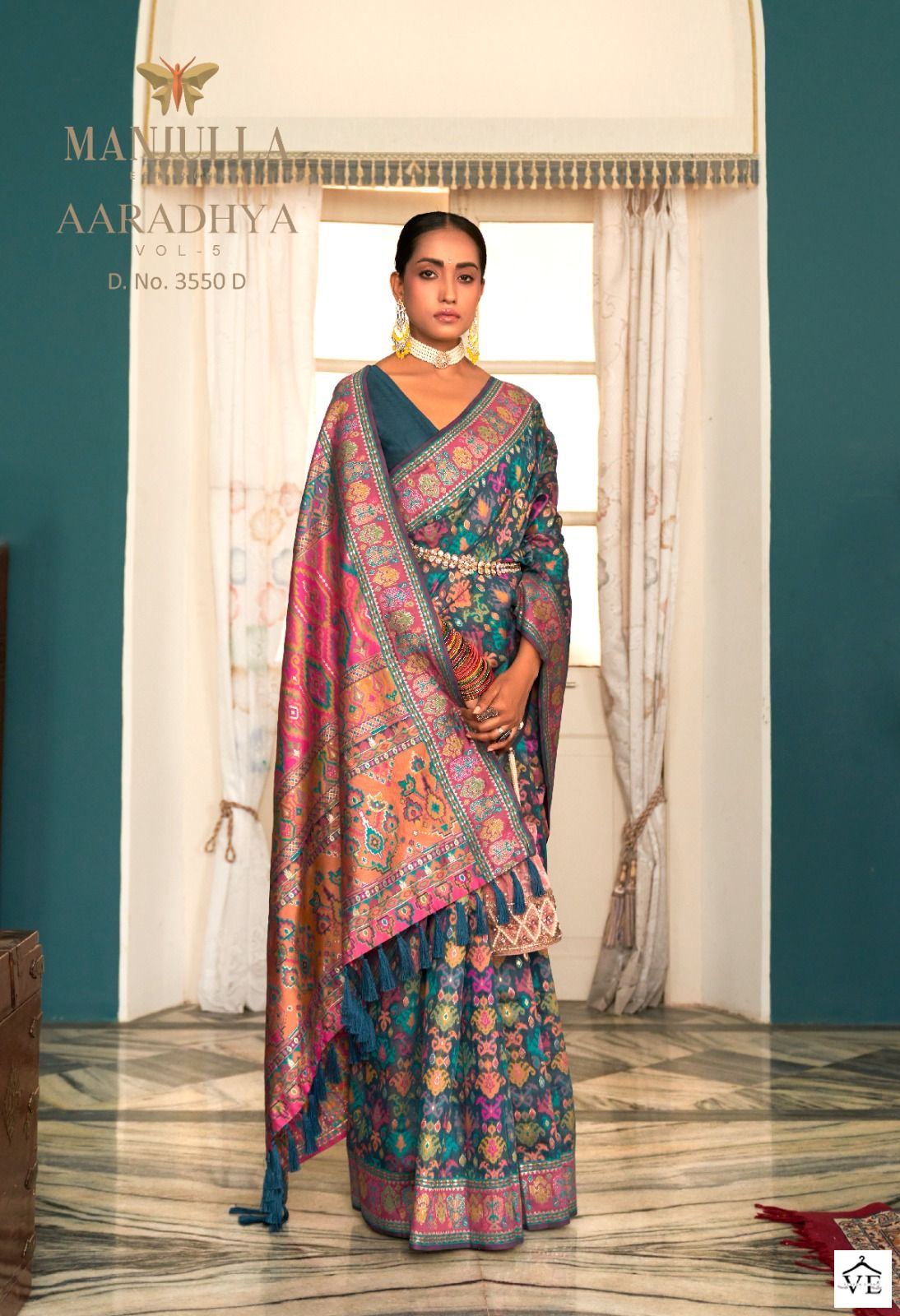 Manjulla Aaradhya Vol 5 Kashmiri Pashmina Wholesale Sarees Catalog — Wholesale Sarees, MPA wholesale from Surat - Gallery Image 4