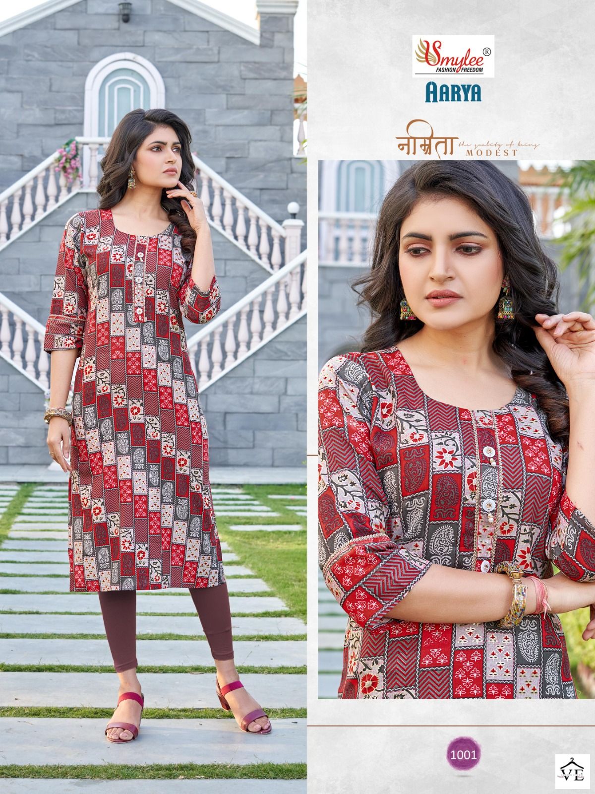 Vardan Ethnic Aarya Heavy Rayon Wholesale Kurtis Catalog — Wholesale Kurtis, MPA wholesale from Surat - Gallery Image 3