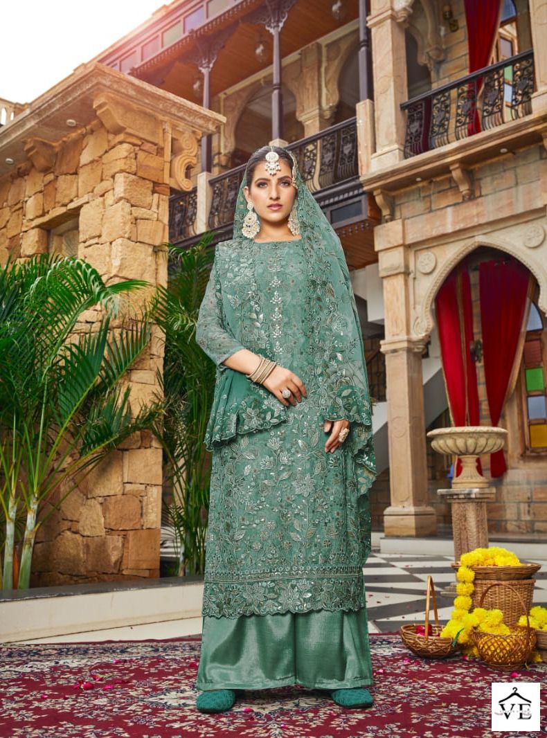Vouch Aashiana Heavy Georgette Wholesale Designer Salwar Suit Catalog — Wholesale Salwar Suits, MPA wholesale from Surat - Gallery Image 3