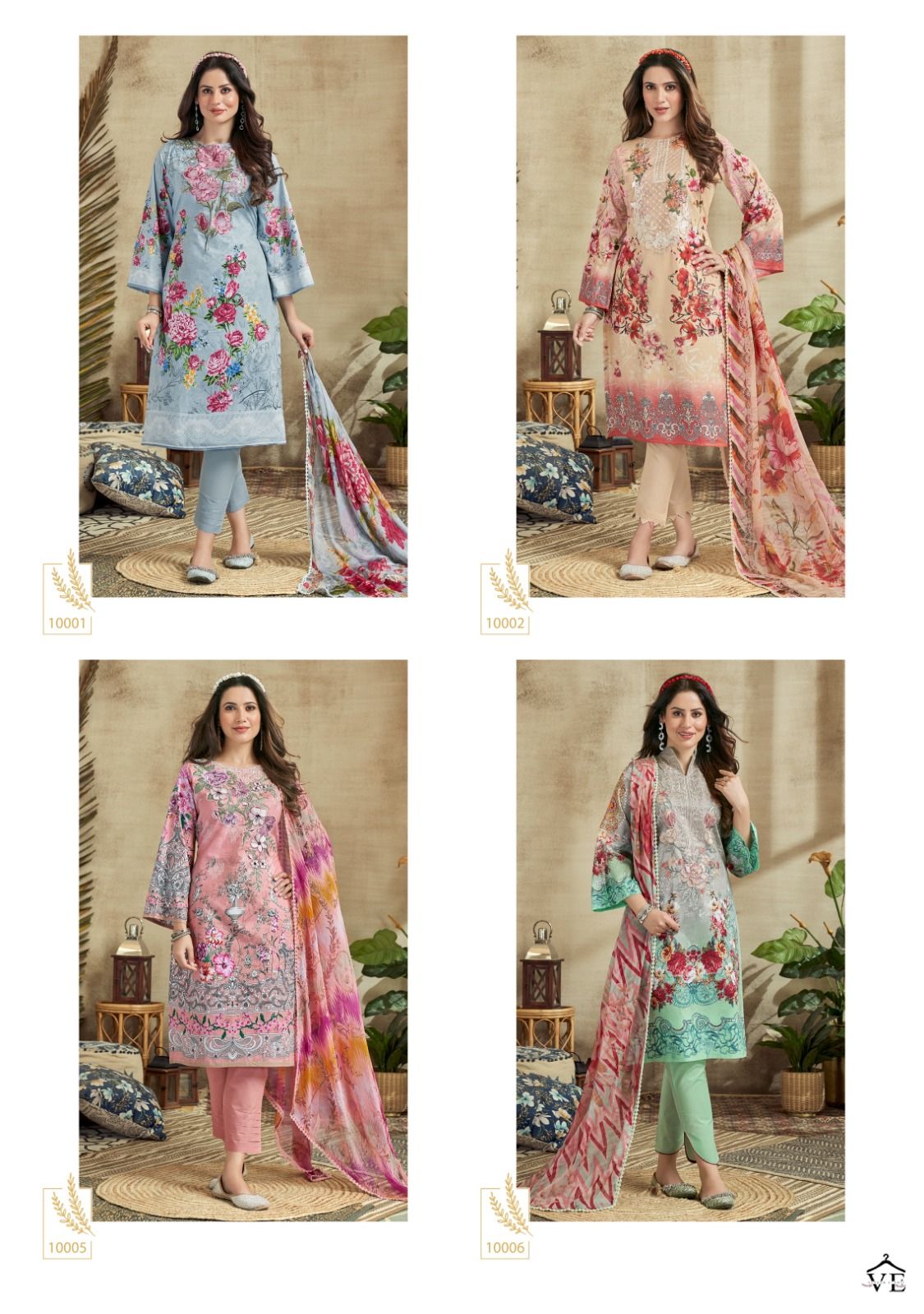 Z.S.M Adila Pure Lawn Cotton Wholesale Pakistani Salwar Suit Catalog — Wholesale Salwar Suits, MPA wholesale from Surat - Gallery Image 9
