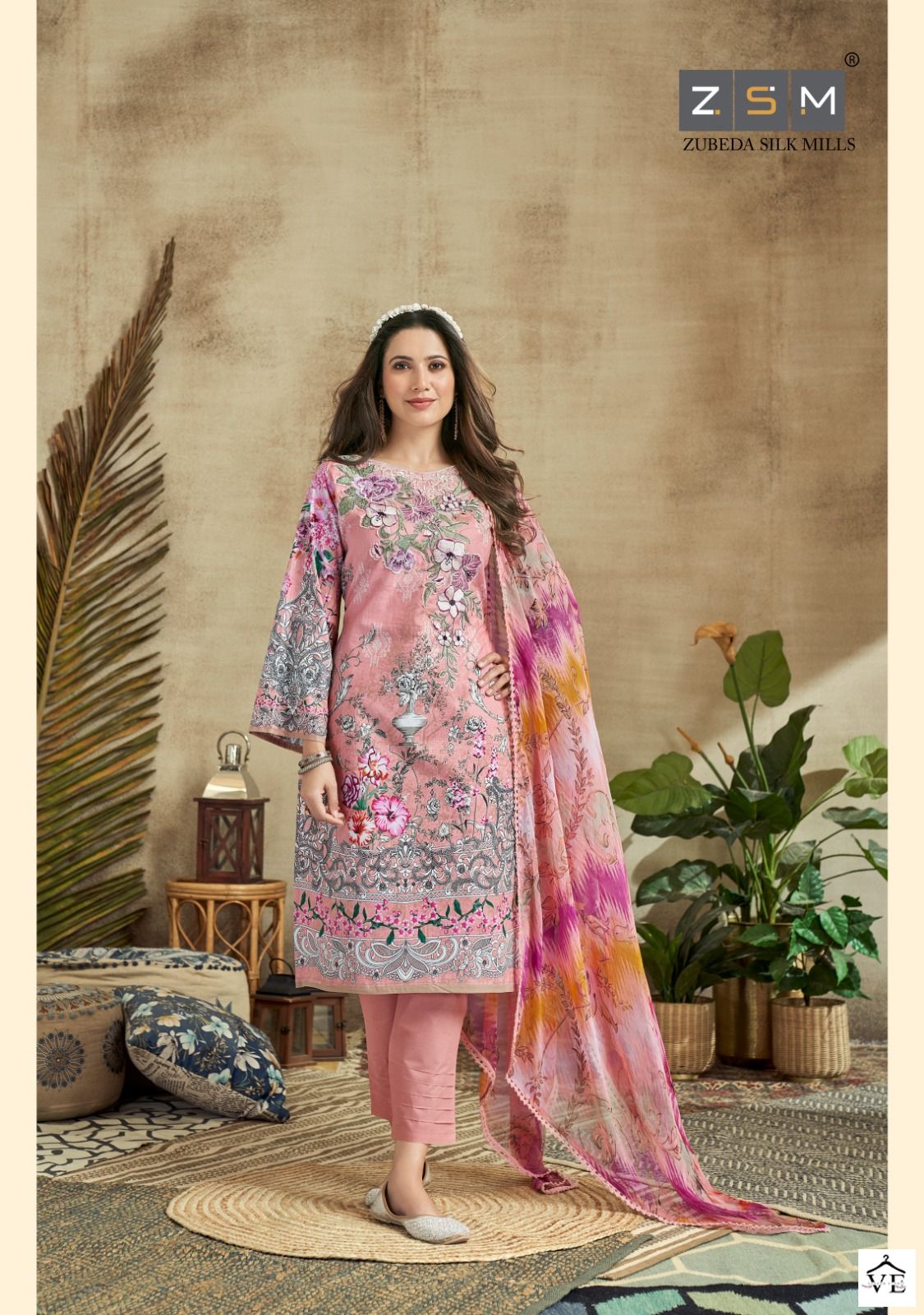 Z.S.M Adila Pure Lawn Cotton Wholesale Pakistani Salwar Suit Catalog — Wholesale Salwar Suits, MPA wholesale from Surat - Gallery Image 3