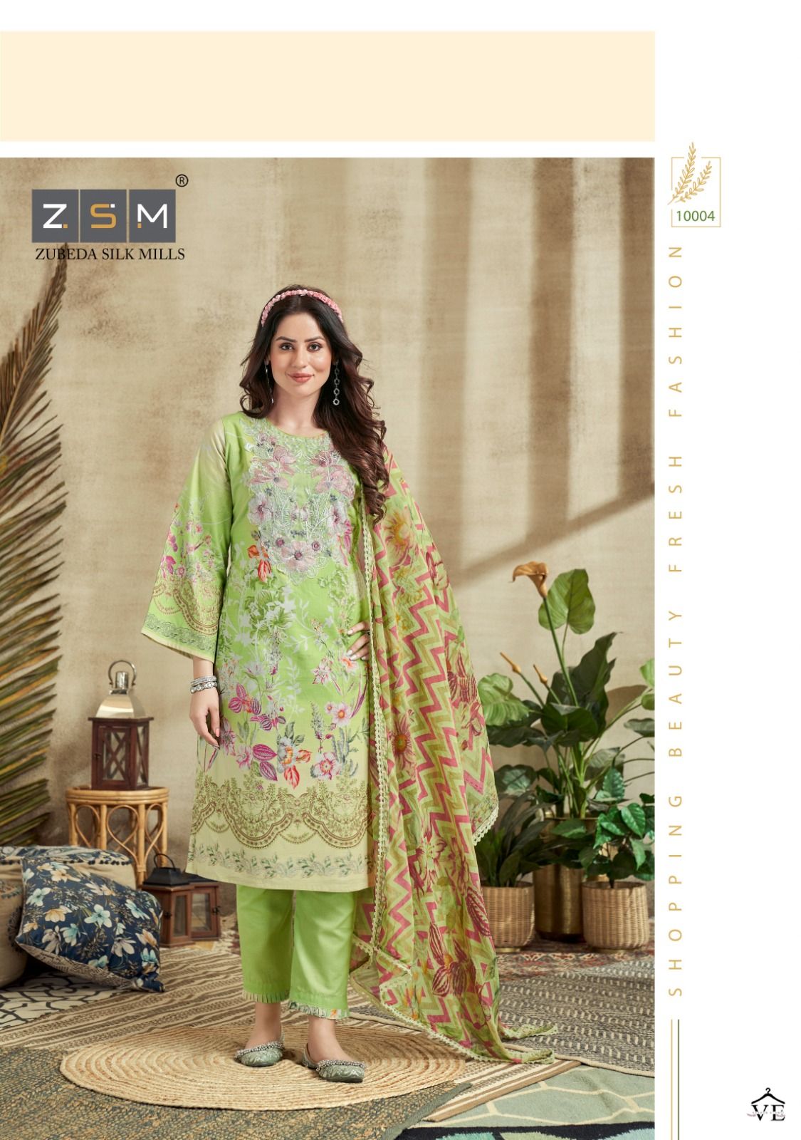 Z.S.M Adila Pure Lawn Cotton Wholesale Pakistani Salwar Suit Catalog — Wholesale Salwar Suits, MPA wholesale from Surat - Gallery Image 8