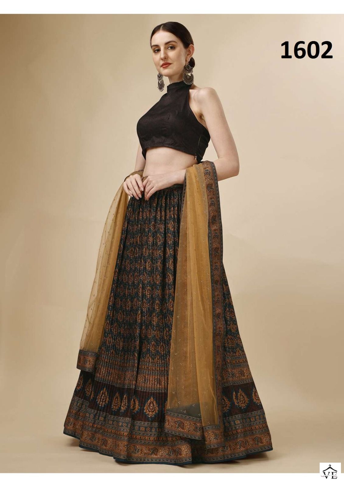 Saptrangi 1601 To 1608 Tussar Silk Wholesale Lehenga Catalog — Wholesale Lehenga, MPA wholesale from Surat — view 3