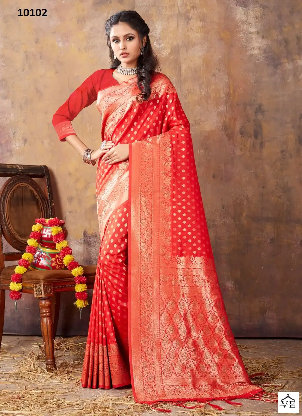 Sangam Akansha Banarasi Silk Wholesale Saree Catalog — Wholesale Sarees, MPA wholesale from Surat - Gallery Image 6