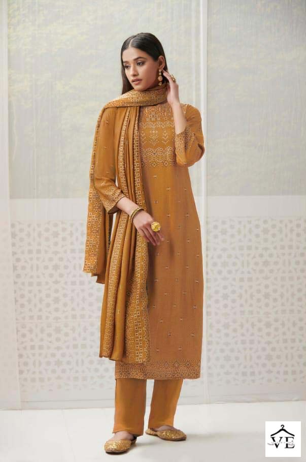 Saadgi Akriti Mulberry Satin Wholesale Designer Salwar Suit Catalog — Wholesale Salwar Suits, MPA wholesale from Surat - Gallery Image 4