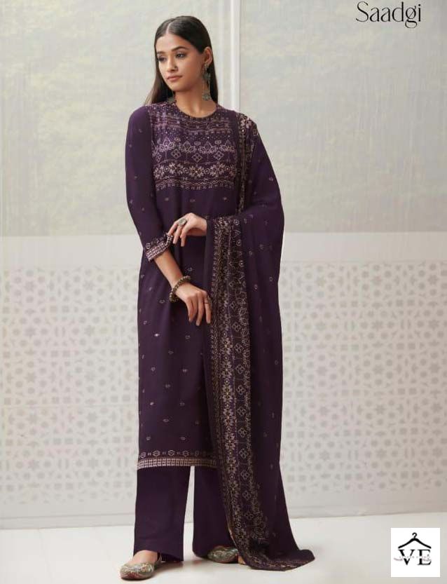 Saadgi Akriti Mulberry Satin Wholesale Designer Salwar Suit Catalog — Wholesale Salwar Suits, MPA wholesale from Surat - Gallery Image 7