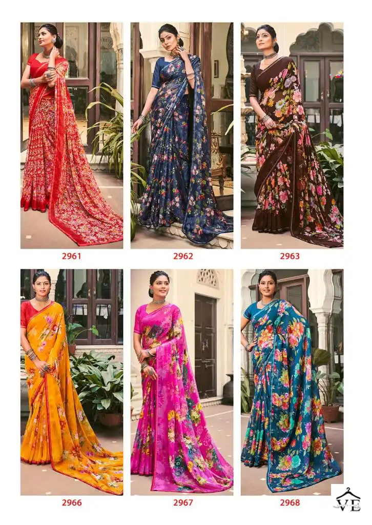 L.T Fashions Akshara 60Grm Chiffon Wholesale Sarees Catalog — Wholesale Sarees, MPA wholesale from Surat — view 12