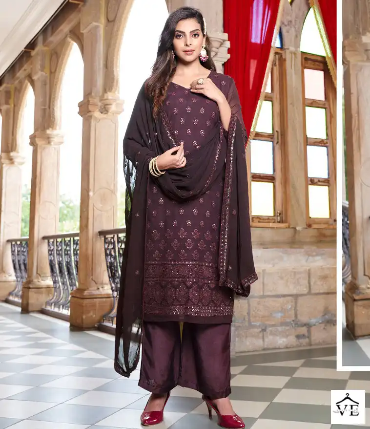 Vouch Akshata Viscose Organza Wholesale Designer Salwar Suit Catalog — Wholesale Salwar Suits, MPA wholesale from Surat — view 1