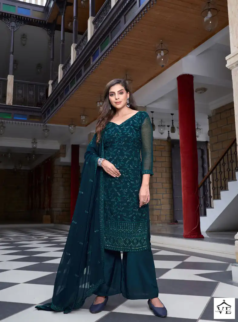 Vouch Akshata Viscose Organza Wholesale Designer Salwar Suit Catalog — Wholesale Salwar Suits, MPA wholesale from Surat - Gallery Image 4