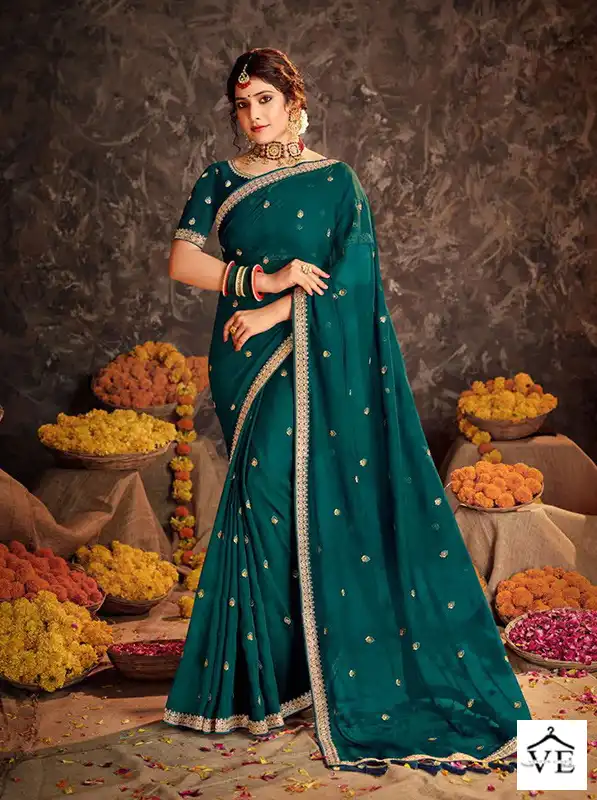 Vardan Ethnic Akshita Organza Wholesale Sarees Catalog — Wholesale Sarees, MPA wholesale from Surat - Gallery Image 3