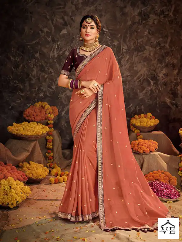 Vardan Ethnic Akshita Organza Wholesale Sarees Catalog — Wholesale Sarees, MPA wholesale from Surat - Gallery Image 4
