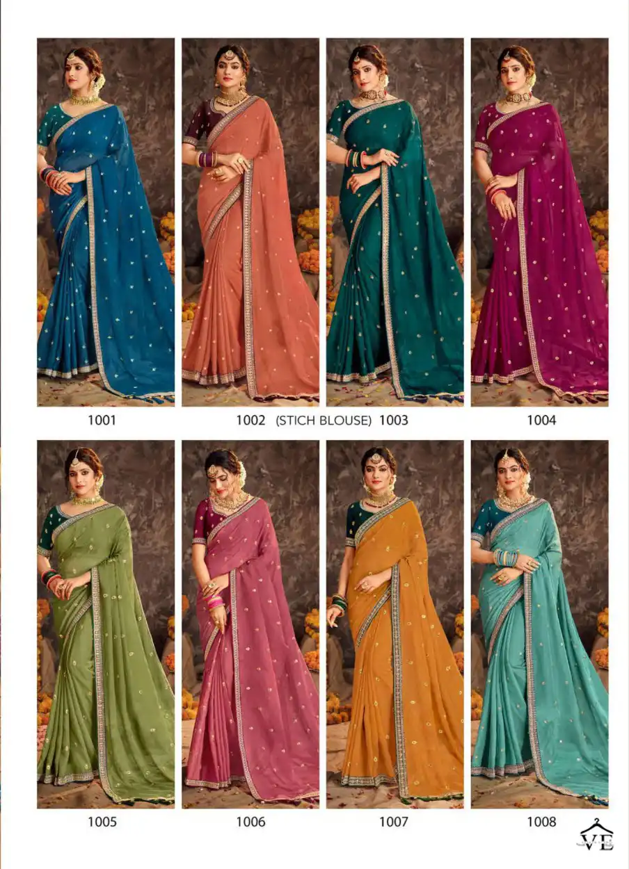 Vardan Ethnic Akshita Organza Wholesale Sarees Catalog — Wholesale Sarees, MPA wholesale from Surat — view 9
