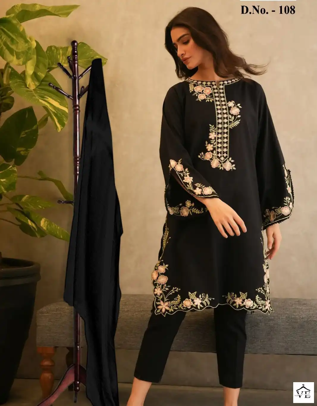 Al-Huda 108 Pure Georgette Wholesale Readymade Pakistani Suit Catalog — Wholesale Salwar Suits, MPA wholesale from Surat — view 1