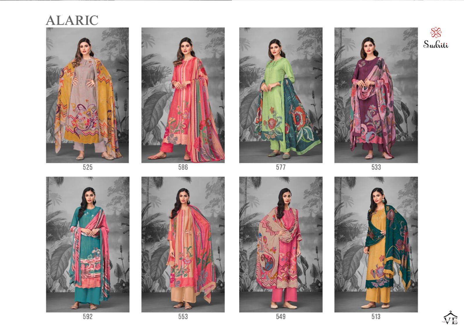 Sudriti Alaric Cambric Comb Wholesale Designer Salwar Suit Catalog — Wholesale Salwar Suits, MPA wholesale from Surat — view 9