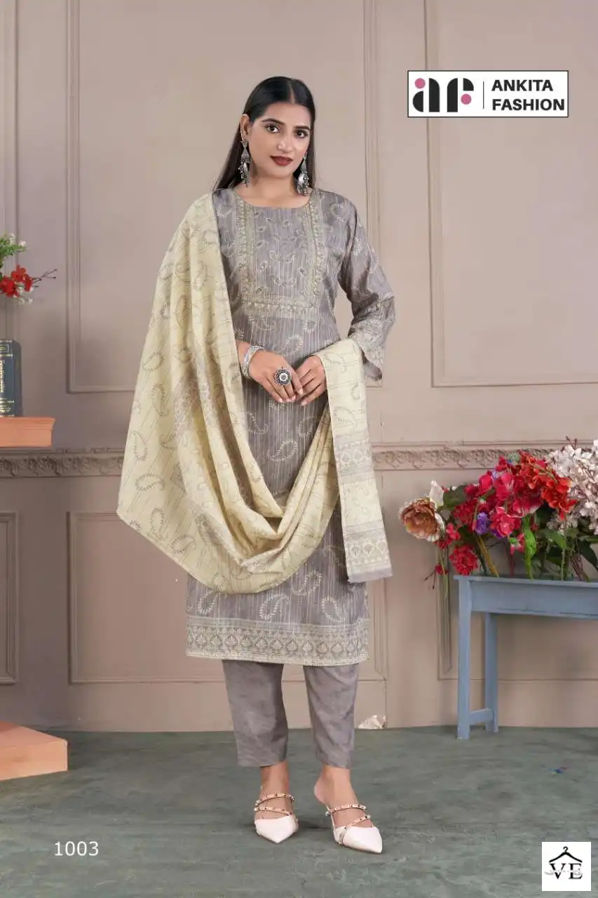 Vardan Ethnic Alisha Vol 2 Pure Muslin Wholesale Readymade Salwar Suit Catalog — Wholesale Salwar Suits, MPA wholesale from Surat - Gallery Image 3